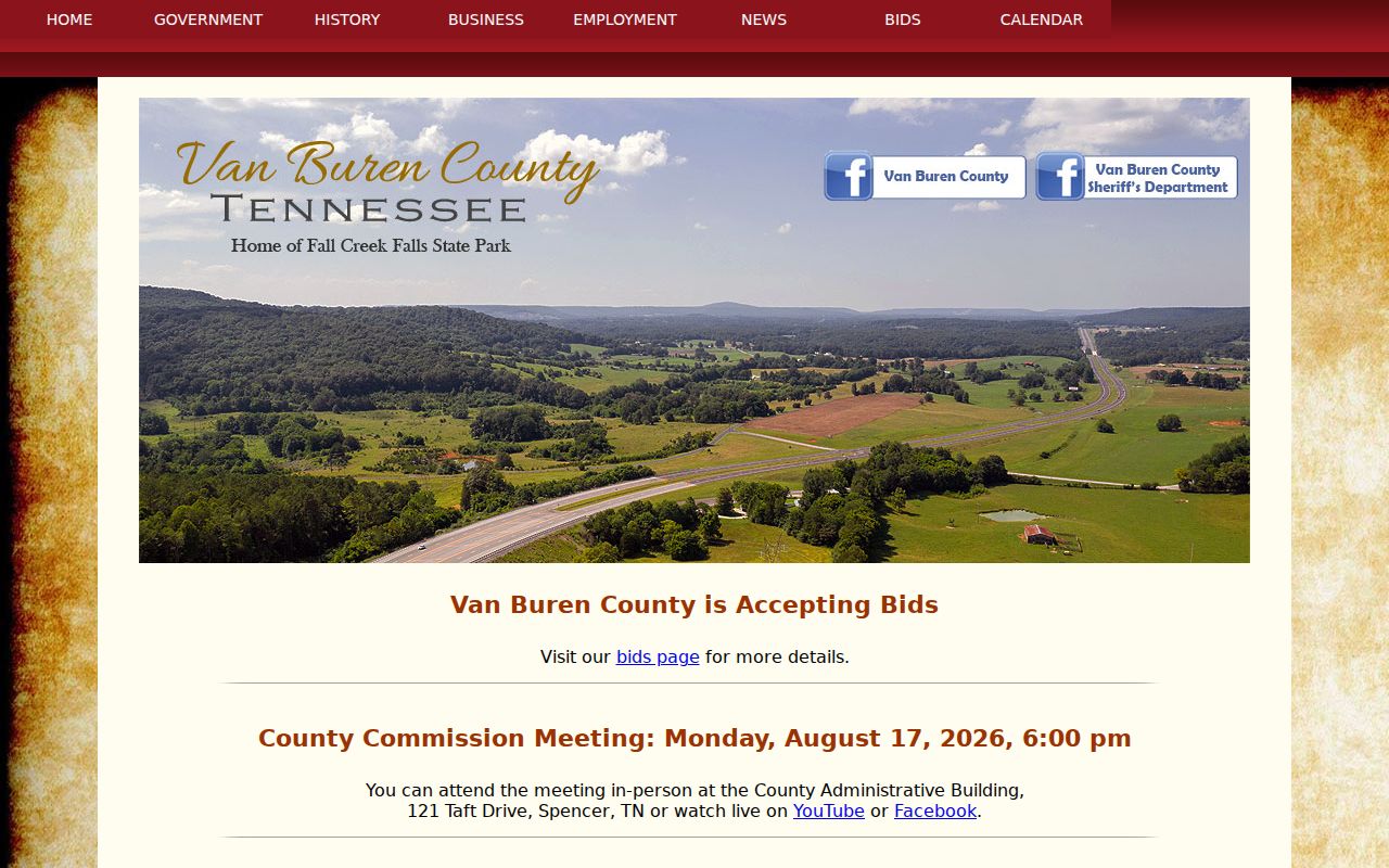 Van Buren County criminal records government gateway